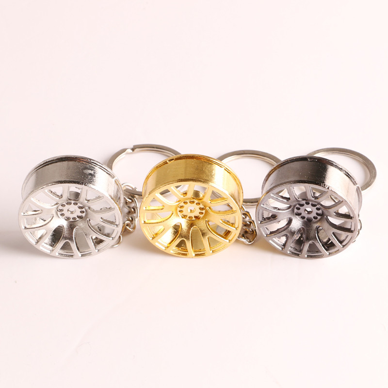 Luxusný prívesok na kľúče od náboja kolesa, zliatina zinku, štýl pneumatík, krúžok na kľúče od auta, diely na úpravu automobilu, držiak kľúčov pre autopríslušenstvo Ford