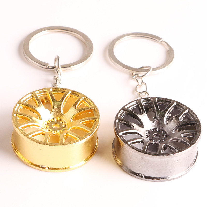 Luxusný prívesok na kľúče od náboja kolesa, zliatina zinku, štýl pneumatík, krúžok na kľúče od auta, diely na úpravu automobilu, držiak kľúčov pre autopríslušenstvo Ford