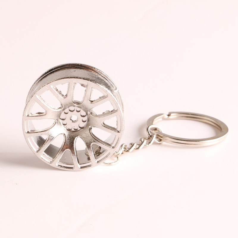 Luxusný prívesok na kľúče od náboja kolesa, zliatina zinku, štýl pneumatík, krúžok na kľúče od auta, diely na úpravu automobilu, držiak kľúčov pre autopríslušenstvo Ford