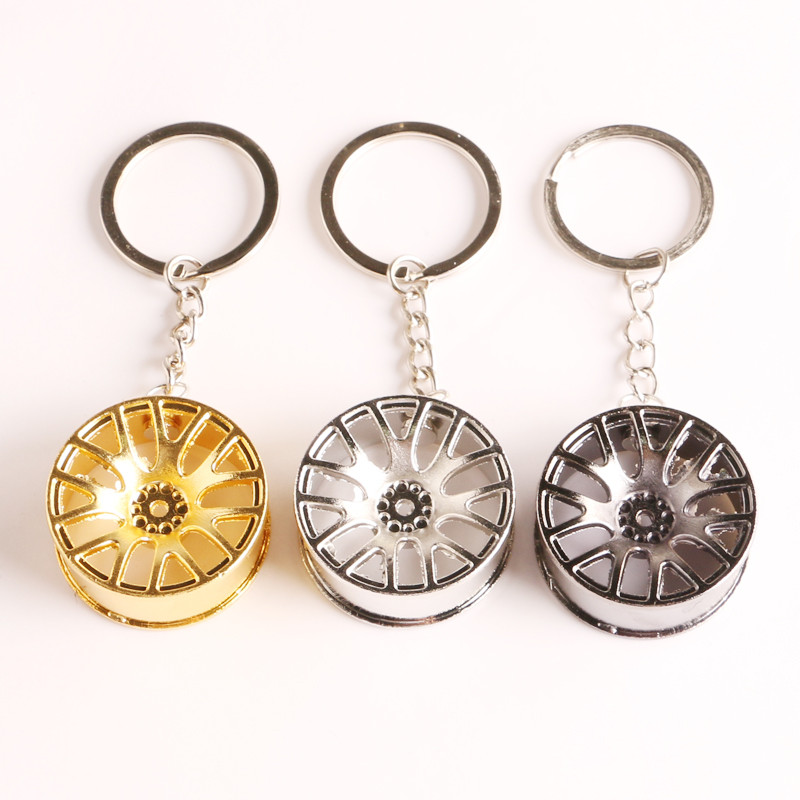 Luxusný prívesok na kľúče od náboja kolesa, zliatina zinku, štýl pneumatík, krúžok na kľúče od auta, diely na úpravu automobilu, držiak kľúčov pre autopríslušenstvo Ford