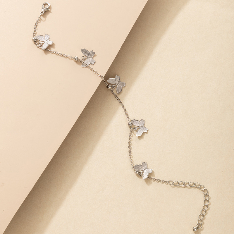 Tocona Nouă gleznă cu fluture la modă pentru femei, bărbați, brelocuri, aur, argint, culoare, aliaj, picior de metal, accesorii de bijuterii boeme