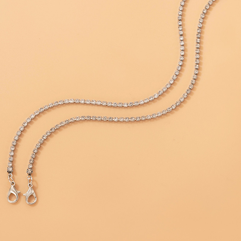 ToconaLuxusné farebné kamienkové retiazky na nohy pre ženy, prívesky, zlatá zliatina, nastaviteľné kovové náramky na členok, 2 ks/sada 21473