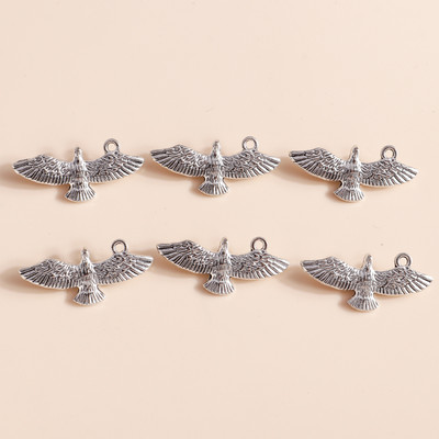 10 ks 31*13 mm zliatinové prívesky s orlom a vtákmi, vhodné pre náhrdelníky, prívesky a náušnice, ručne vyrobené, DIY šperky, doplnky na výrobu