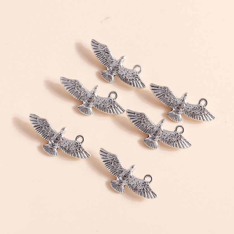 10 ks 31*13 mm zliatinové prívesky s orlom a vtákmi, vhodné pre náhrdelníky, prívesky a náušnice, ručne vyrobené, DIY šperky, doplnky na výrobu