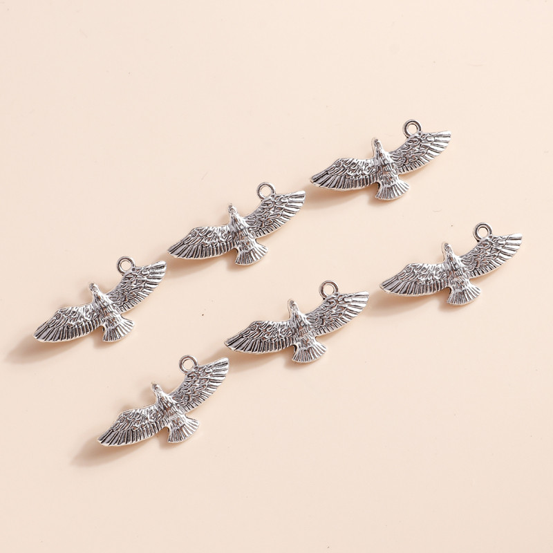 10 ks 31*13 mm zliatinové prívesky s orlom a vtákmi, vhodné pre náhrdelníky, prívesky a náušnice, ručne vyrobené, DIY šperky, doplnky na výrobu