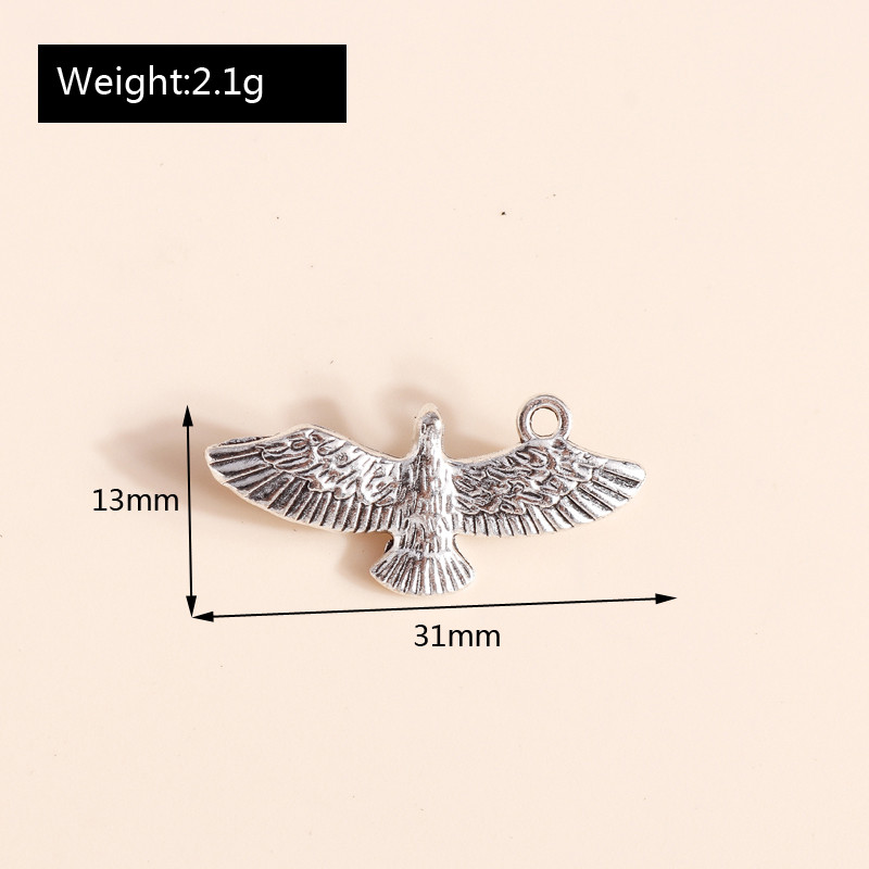 10 ks 31*13 mm zliatinové prívesky s orlom a vtákmi, vhodné pre náhrdelníky, prívesky a náušnice, ručne vyrobené, DIY šperky, doplnky na výrobu