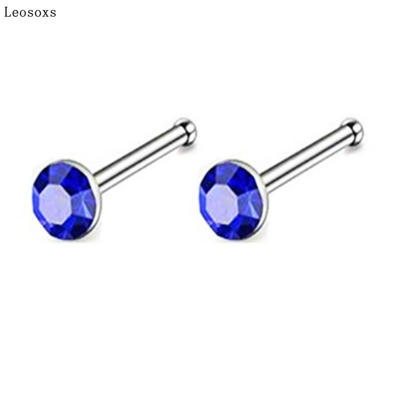 Leosoxs 40 de bucăți 60 de bucăți Bijuterii europene și americane Unghii pentru nas din oțel inoxidabil Oferta fierbinte