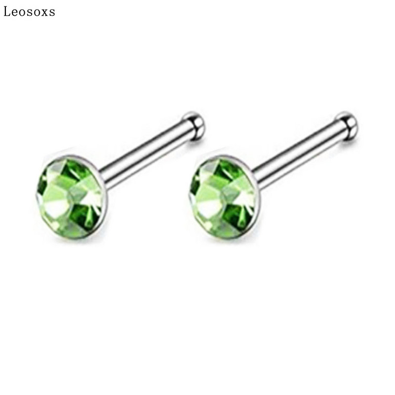 Leosoxs 40 de bucăți 60 de bucăți Bijuterii europene și americane Unghii pentru nas din oțel inoxidabil Oferta fierbinte