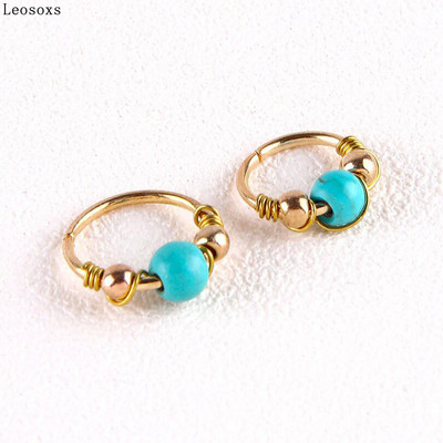 Leosoxs 1vnt Sprogimo įvyniojimas nosies žiedas nosies nagų nosies ornamentas ausų kaulas nagų kūno auskarų vėrimas papuošalai