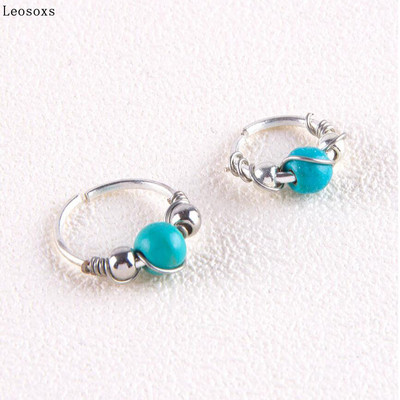 Leosoxs 1vnt Sprogimo įvyniojimas nosies žiedas nosies nagų nosies ornamentas ausų kaulas nagų kūno auskarų vėrimas papuošalai