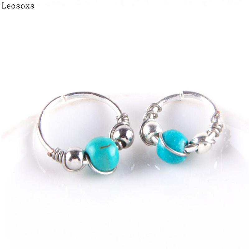 Leosoxs 1vnt Sprogimo įvyniojimas nosies žiedas nosies nagų nosies ornamentas ausų kaulas nagų kūno auskarų vėrimas papuošalai