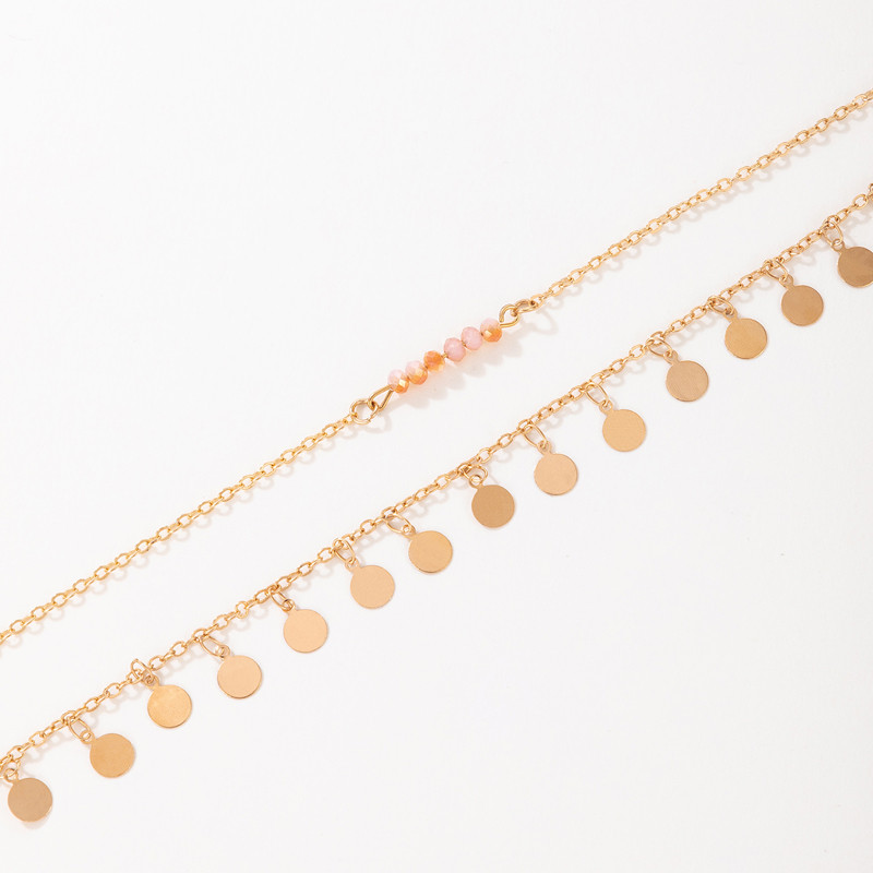 ToconaCharms ciucuri gleznele pentru femei bărbați multi-strat geometric aliaj metal lanț reglabil picior boho bijuterii accesorii3323