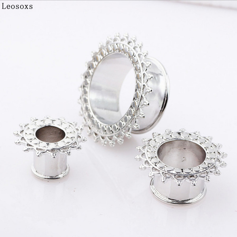 Leosoxs, 2 piese, bijuterii pentru piercing pentru ureche, pentru urechi, expansor pentru urechi, dopuri pentru urechi și tuneluri
