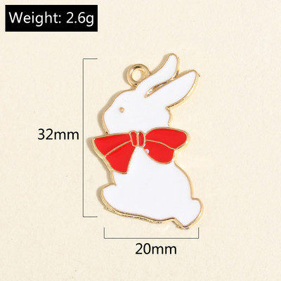 10 ks zlatých farebných mixov kvetinových príveskov s králikmi a bábikami, prívesok so zvieratami, vhodné na náhrdelníky, ručne vyrábané šperky.