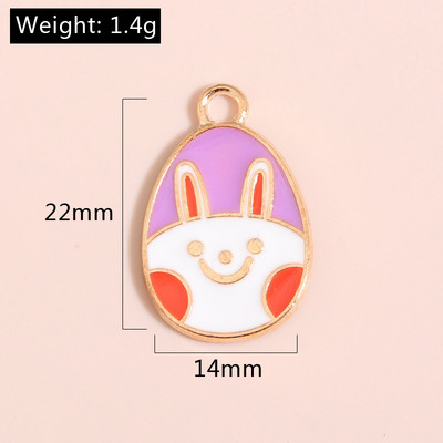 10 ks zlatých farebných mixov kvetinových príveskov s králikmi a bábikami, prívesok so zvieratami, vhodné na náhrdelníky, ručne vyrábané šperky.