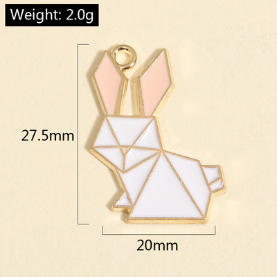 10 ks zlatých farebných mixov kvetinových príveskov s králikmi a bábikami, prívesok so zvieratami, vhodné na náhrdelníky, ručne vyrábané šperky.