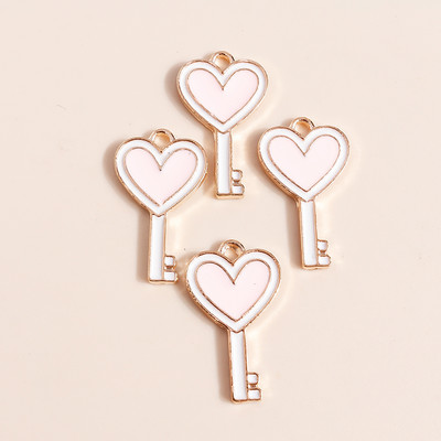 10db 13*13mm Romantikus Zománc Love Heart Bűbáj nyaklánchoz Medálok Fülbevalók Barkácsolás Színes Mini Bűbáj Ékszer keresés