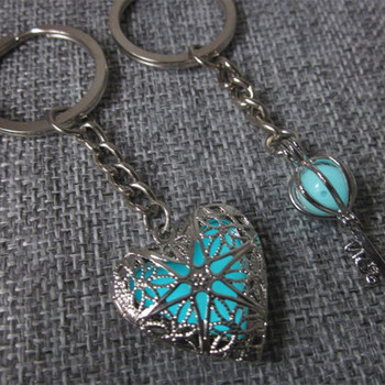 1 Pair Lovers Key to My Heart glow In The Dark Keychain Μπομπονιέρες γάμου και αναμνηστικά δώρων για την ημέρα του Αγίου Βαλεντίνου Προμήθειες γάμου