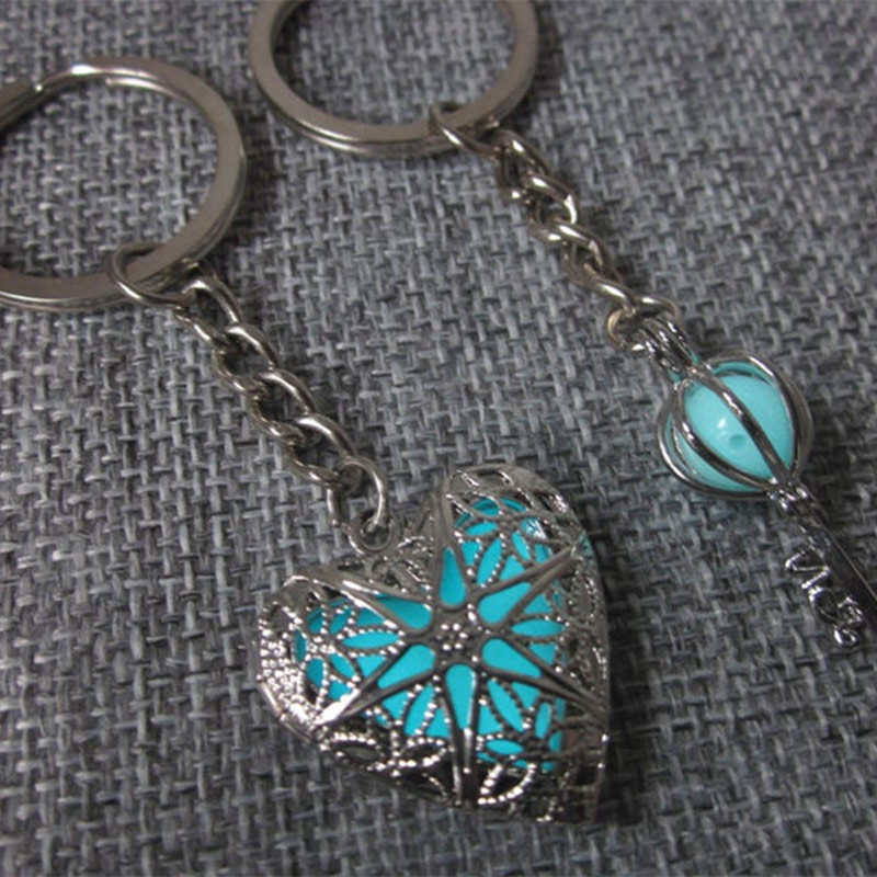 1 pereche de chei pentru iubitorii inimii mele care strălucesc în întuneric Breloc pentru ziua Îndrăgostiților Favoruri de nuntă și suveniruri cadou Rechizite pentru petrecerea de nuntă