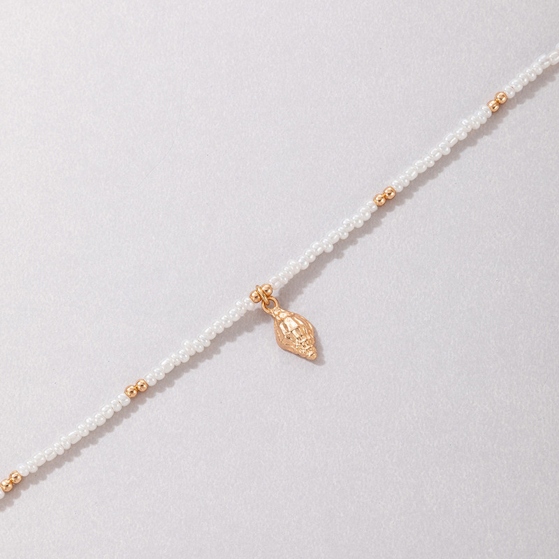 Tocona2pcs/set gleznele cu margele clare pentru femei frânghie boemă ciucuri de piatră desculț lanț de bijuterii de vară accesorii 21466