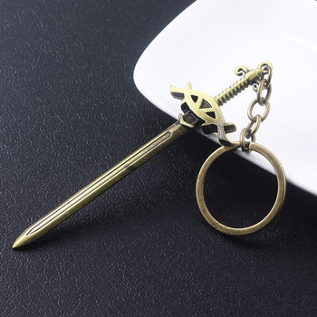 Παιχνίδι Neverwinter Nights Sword Keychain Eye Logo Όπλο Μοντέλο Μπρελόκ για γυναίκες Κοσμήματα μπρελόκ για άνδρες