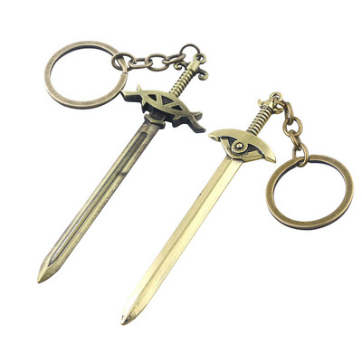 Igra Neverwinter Nights Sword Keychain Eye Logo Weapon Model Key Chain for Women Muškarci Choker Keychain Nakit