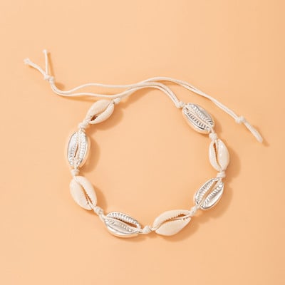 Tocona Boemia Shell frânghie gleznele pentru femei bărbați handmade reglabil aliaj metal picior lanț vară bijuterii accesorii 21377