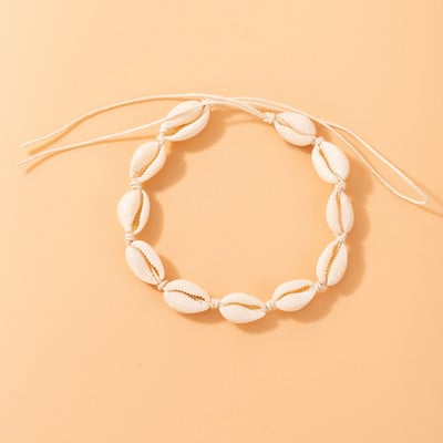 Tocona Boemia Shell frânghie gleznele pentru femei bărbați handmade reglabil aliaj metal picior lanț vară bijuterii accesorii 21377