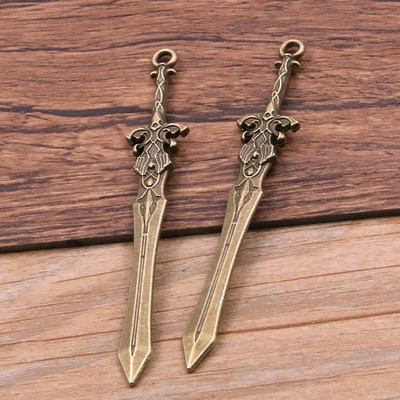 10 buc. 15 stiluri, aliaj mixt, 2 culori, cavaler, sabie, cuțit, pistol, arc farmece pentru bijuterii, bricolaj, arme lucrate manual, pandantiv