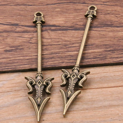 10 buc. 15 stiluri, aliaj mixt, 2 culori, cavaler, sabie, cuțit, pistol, arc farmece pentru bijuterii, bricolaj, arme lucrate manual, pandantiv