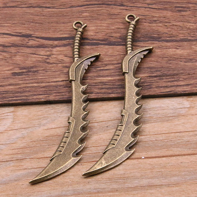 10 buc. 15 stiluri, aliaj mixt, 2 culori, cavaler, sabie, cuțit, pistol, arc farmece pentru bijuterii, bricolaj, arme lucrate manual, pandantiv