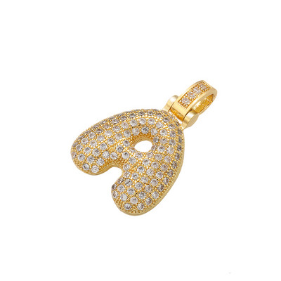 ZHUKOU pandantiv cu litere de culoare aurie 26 delicate și grase pentru femei, lucrate manual, cercei, colier, bijuterii, mod: VD614