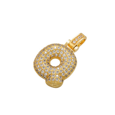 ZHUKOU pandantiv cu litere de culoare aurie 26 delicate și grase pentru femei, lucrate manual, cercei, colier, bijuterii, mod: VD614