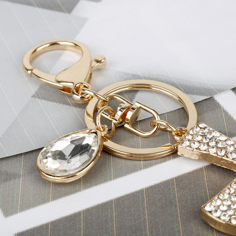 Σχέδιο Rhinestone Κρυστάλλινο Σταυρό Μπρελόκ Μπρελόκ Chic Lucky Τσάντα Πορτοφόλι Κρεμαστό Αυτοκίνητο Γυναικεία Μπρελόκ Δαχτυλίδι Κάτοχος Χριστιανικό Δώρο