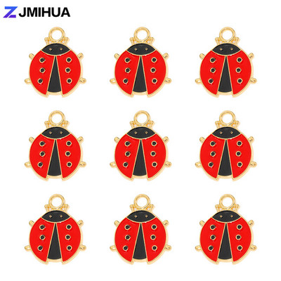 10 τμχ/παρτίδα Cute Bee Charms Σμάλτο Panda Φρούτα Μενταγιόν για DIY Κατασκευή κοσμημάτων Σκουλαρίκια Κολιέ Βραχιόλια Χειροποίητα αξεσουάρ