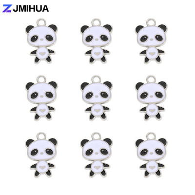 10 τμχ/παρτίδα Cute Bee Charms Σμάλτο Panda Φρούτα Μενταγιόν για DIY Κατασκευή κοσμημάτων Σκουλαρίκια Κολιέ Βραχιόλια Χειροποίητα αξεσουάρ