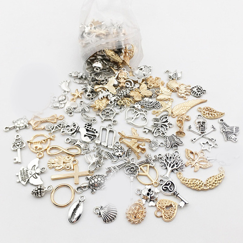 30 tk segatud Tiibeti hõbedast ripats DIY käevõru kaelakee kõrvarõngad võlusid ehete valmistamiseks