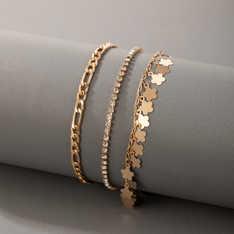 Tocona 3 buc/seturi ciucuri cu ciucuri de stea boeme pentru femei Brelocuri din aliaj metalic pentru picioare, bijuterii reglabile, accesorii 18044