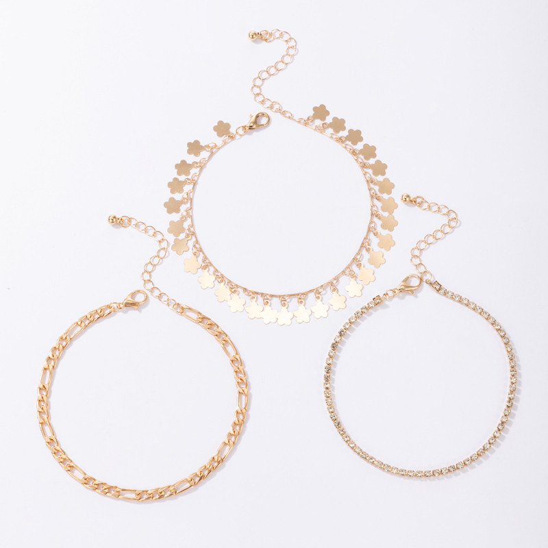 Tocona 3 buc/seturi ciucuri cu ciucuri de stea boeme pentru femei Brelocuri din aliaj metalic pentru picioare, bijuterii reglabile, accesorii 18044