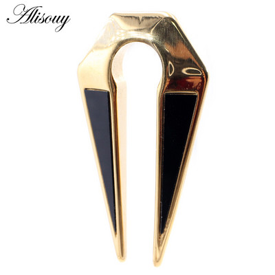 Alisouy 1vnt nerūdijančio plieno įdėklas Korpusas ausų svoriai Sunkus segtukas plėtiklis Neštuvai Kaiščiai matuokliai Auskarai kūno auskarų vėrimas papuošalai