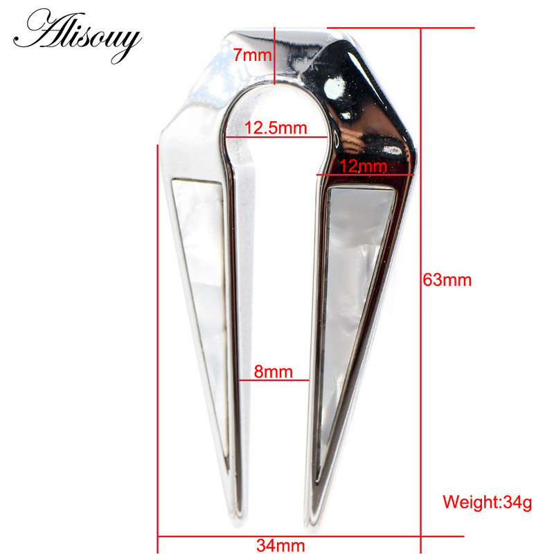 Alisouy 1vnt nerūdijančio plieno įdėklas Korpusas ausų svoriai Sunkus segtukas plėtiklis Neštuvai Kaiščiai matuokliai Auskarai kūno auskarų vėrimas papuošalai