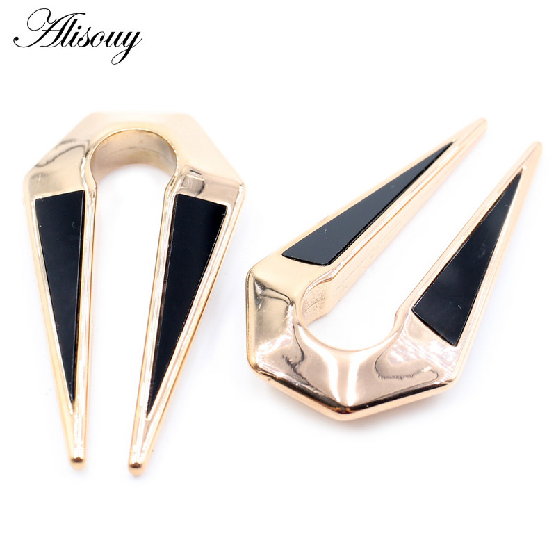 Alisouy 1vnt nerūdijančio plieno įdėklas Korpusas ausų svoriai Sunkus segtukas plėtiklis Neštuvai Kaiščiai matuokliai Auskarai kūno auskarų vėrimas papuošalai