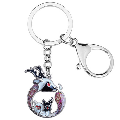 NEWEI Motinos dienos emalio lydinio žirafa Sika Deer raktų pakabukai automobilinė piniginė raktų pakabukas Dovanos madingi papuošalai moterims mergaitėms, krepšiai, papuošalai