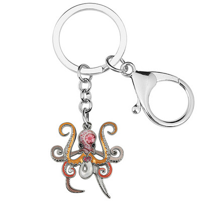 NEWEI Email Drăguț Ocean Caracatiță Breloc Poșetă Breloc Lanț Cadouri Bijuterii de modă pentru Femei Adolescen Breloc Accesorii