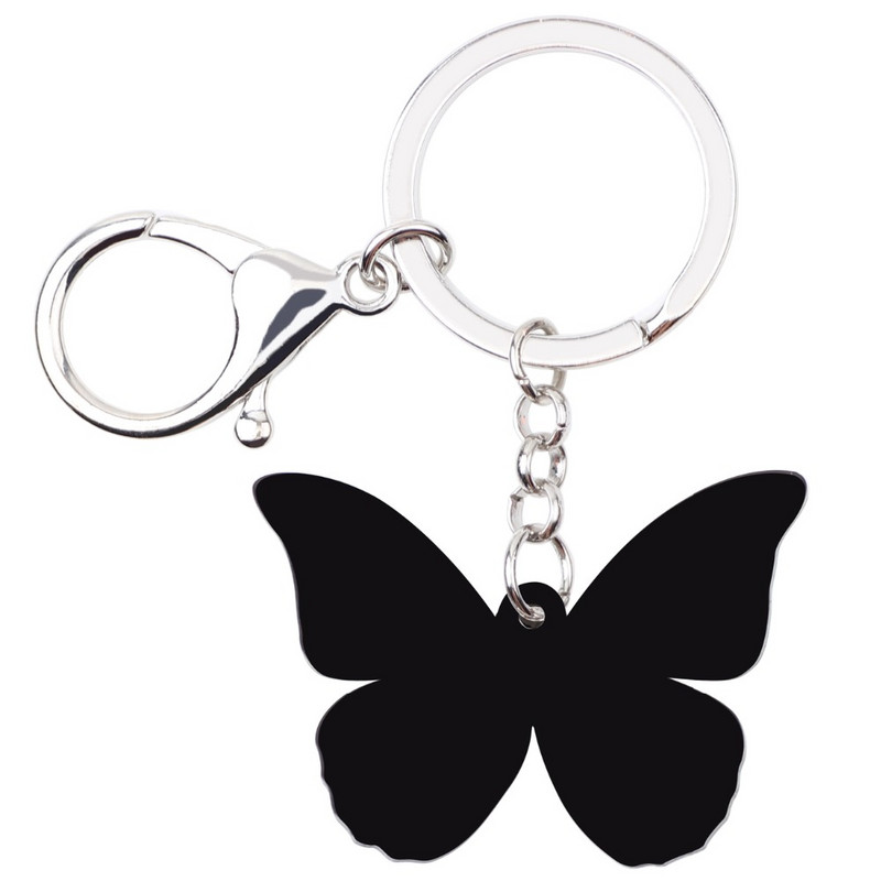 Model acrilic Bonsny Morpho Menelaus Fluture Breloc Breloc Breloc Geanta Bijuterii Noutate Animale Pentru Femei Fete Cadou