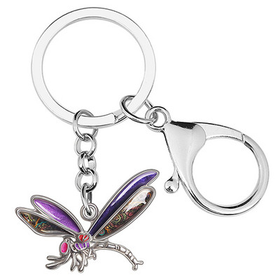 NEWEI Emalio lydinio gėlių saldus laumžirgis vabzdžių raktų pakabukai Madingas krepšys Automobilių raktų pakabukas Žiedas žavesys Dovanos Papuošalai moterims Vyrai Paaugliai