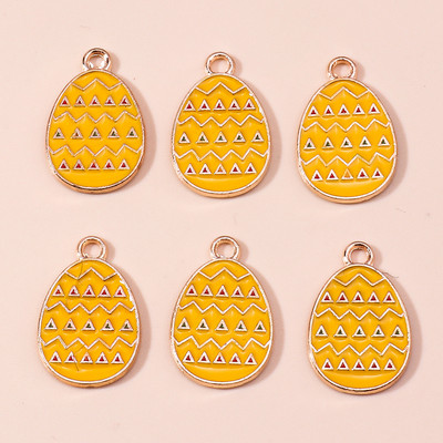 10 buc. Brelocuri colorate cu ouă de Paște, iepure iepuraș, pentru ziua de Paște, ouă de dinozaur, pandantive pentru fabricarea de bijuterii DIY