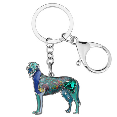 Breloc pentru câine emailat Spaniel irlandez Newei Inele chei cu animale drăguțe Suport cheie pentru mașină Bijuterii pentru femei, fete, accesoriu de farmec pentru iubitorii de animale de companie