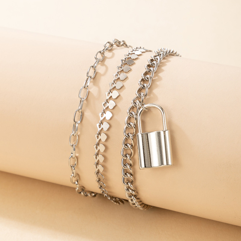 Tocona Bohemian Lock glezna pentru femei Charms Frunze Gros Picior Lant Geoemtry Reglabil Bijuterii Accesorii 3buc/seturi 18046