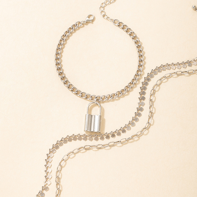 Tocona Bohemian Lock glezna pentru femei Charms Frunze Gros Picior Lant Geoemtry Reglabil Bijuterii Accesorii 3buc/seturi 18046